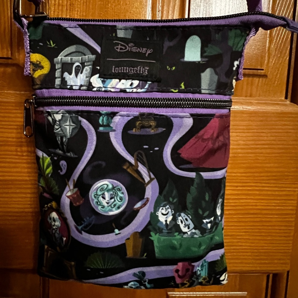 Disney Loungefly crossbody small zipped bag HAUNTED MANSION.